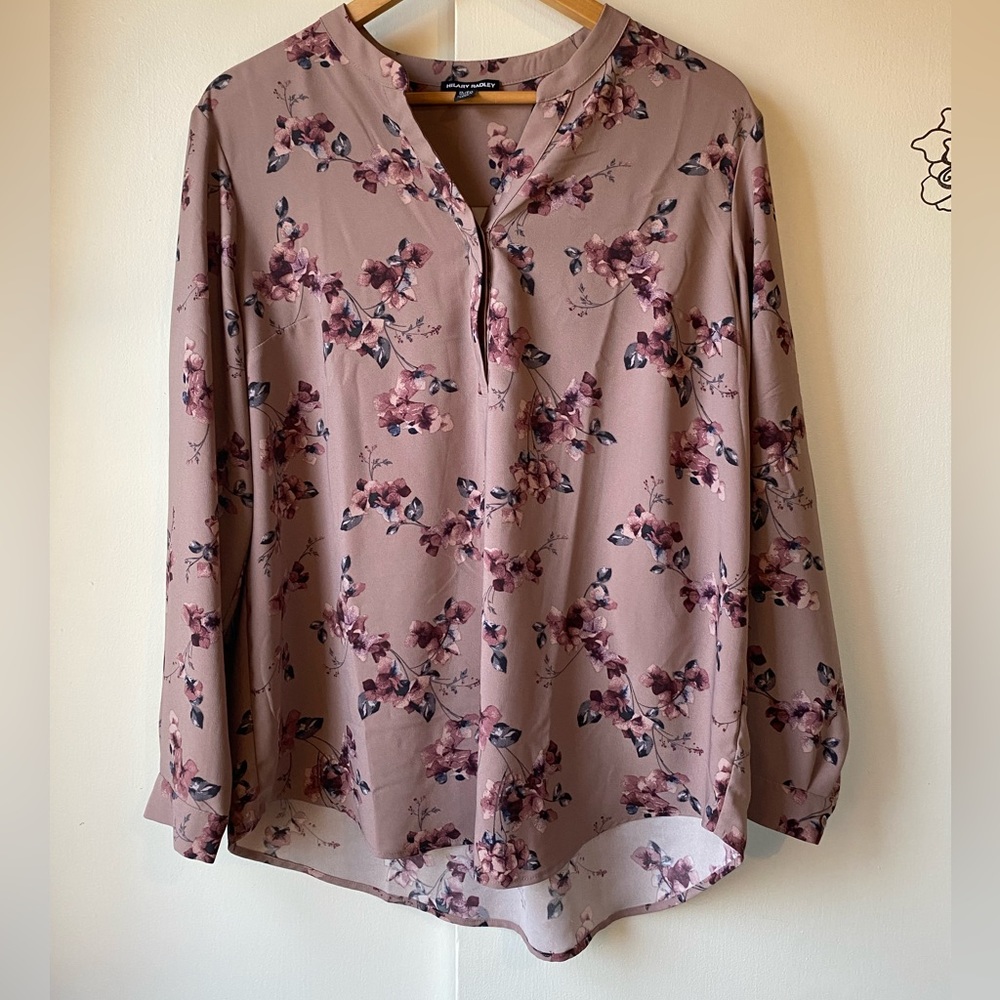 Hilary Radley Ladies Long Sleeve Blouse Size XL - Picture 1 of 10